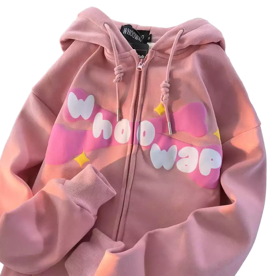 WHOOWAP ZIP HOODIE