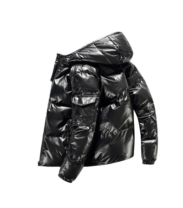 GLOSSY PUFFER JACKET