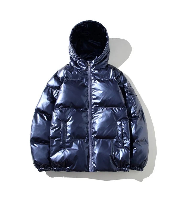 GLOSSY PUFFER JACKET