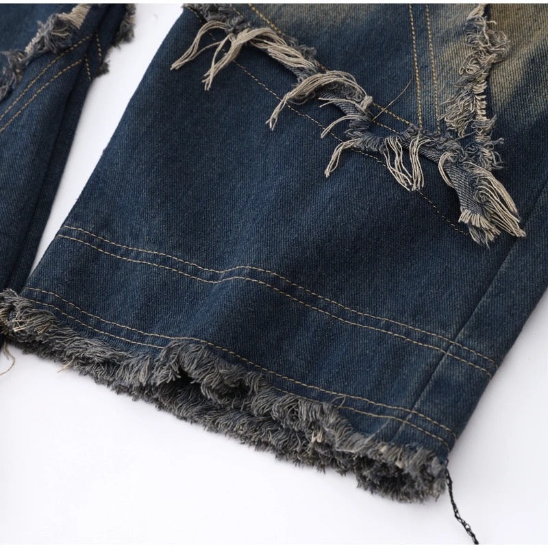 DISTRESSED STARS DENIM