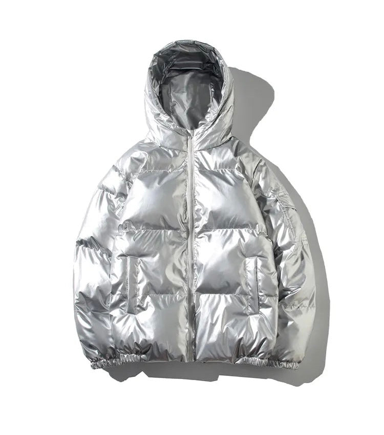 GLOSSY PUFFER JACKET