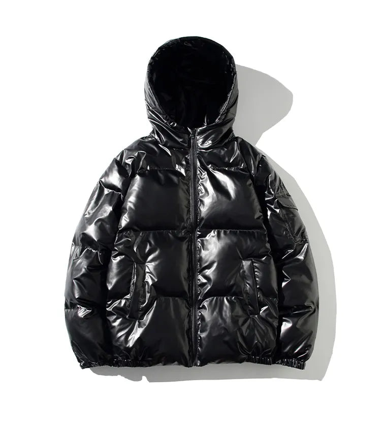 GLOSSY PUFFER JACKET