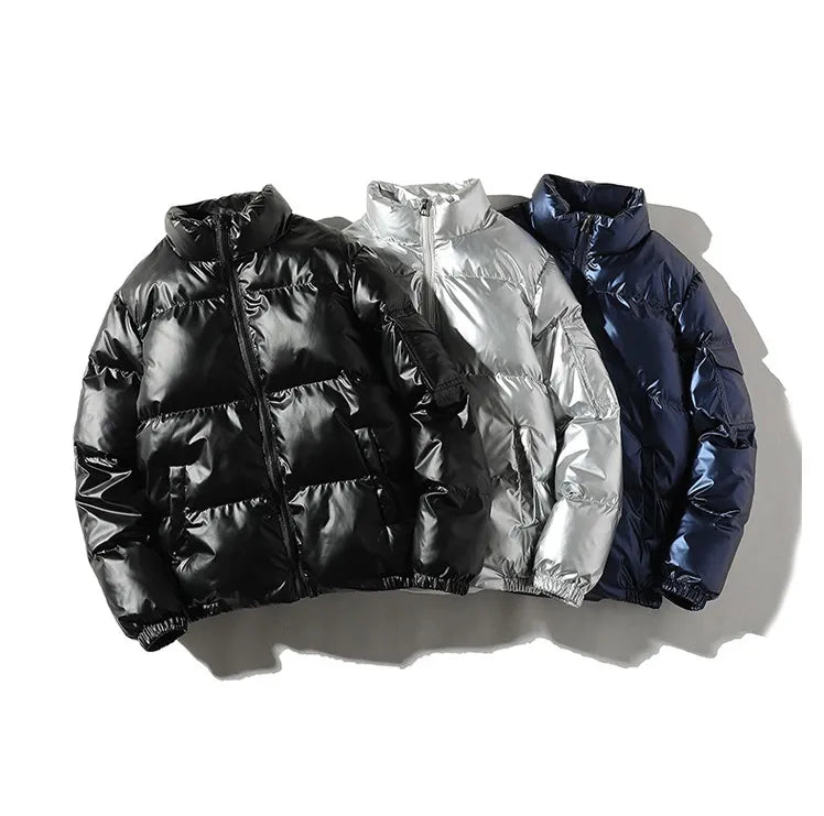 GLOSSY PUFFER JACKET